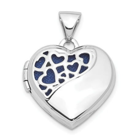 Diamond Cut Out - Mia Diamonds 925 Sterling Silver 16mm Cut Out Heart Locket