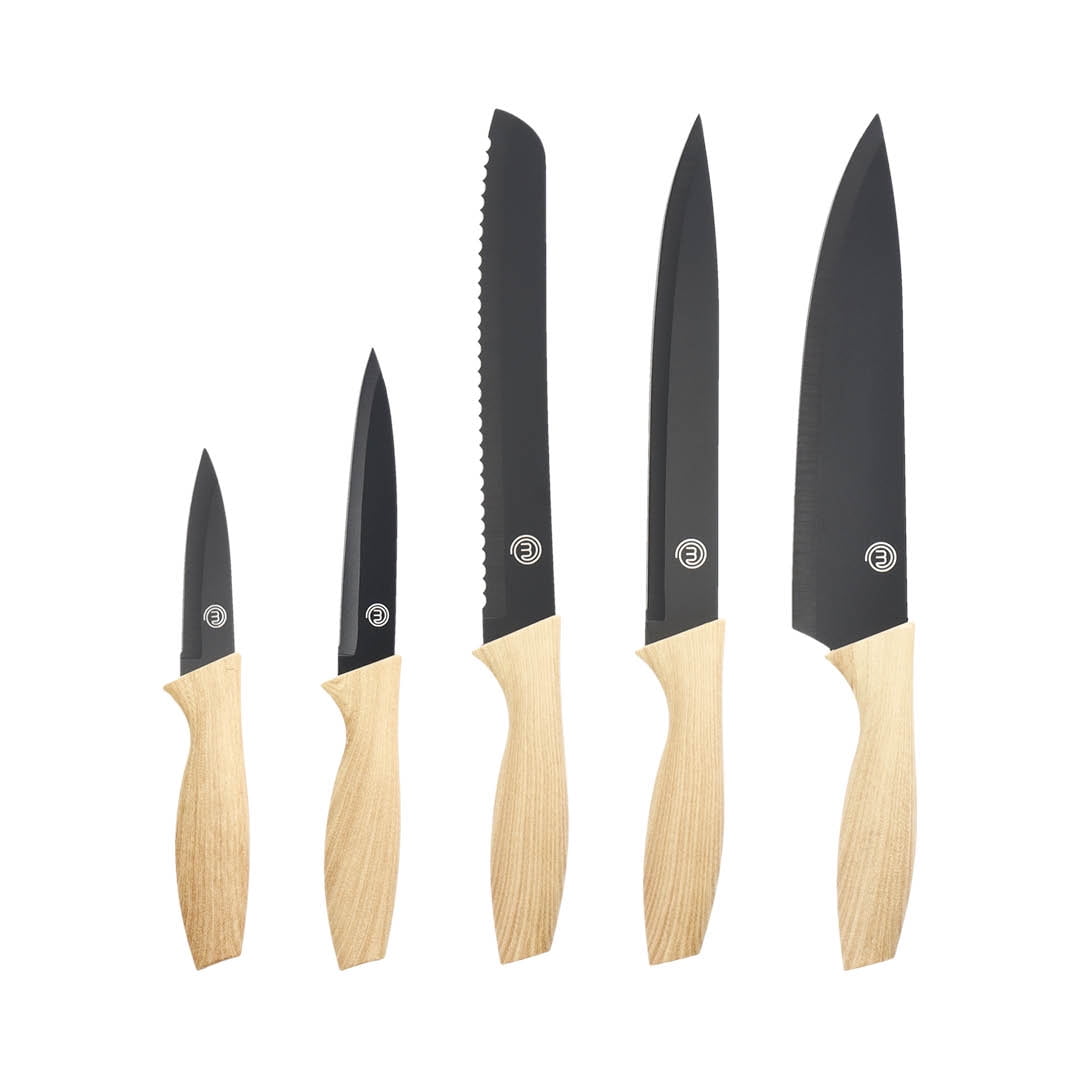 MasterChef Kitchen Knife Set with Paring, Utility, Bread, Carving and ...