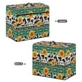 thumbnail image 2 of ZIATUBLE Aztec Southwest Sewing Machine Dust Cover Sunflower Pattern Sewing Machine Cover Cow Print Sewing Machine Protective Dust Cover with Pockets for Extra Accessories, 2 of 7