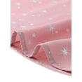 thumbnail image 5 of Camisa de manga larga con cuello alto Allegra K para mujer, estrellas metálicas, color rosa claro, 5 of 5