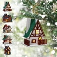 thumbnail image 7 of Christmas Small House Decoration, Christmas Ornaments, PVC Resin Small Decorative House, Multicolor Durable Christmas Tabletop Ornament for Living Room Bedroom Office Festive Home Decor, 7 of 7