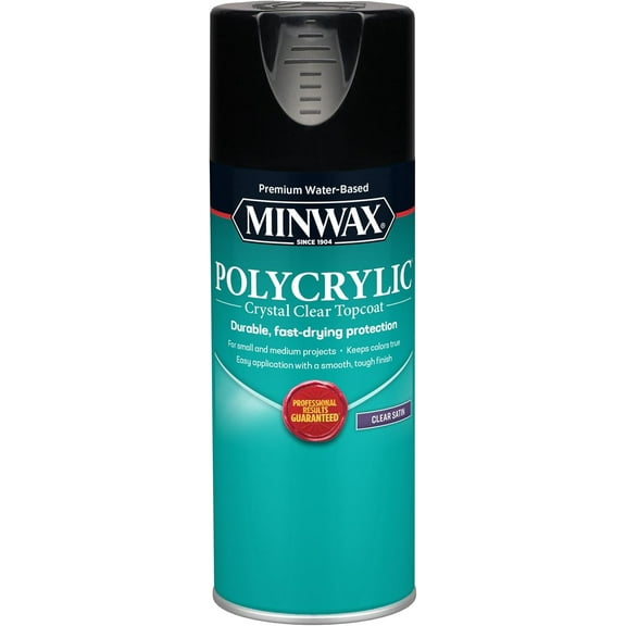 33333000 Polycrylic Protective Finish Spray for Wood, Clear Satin, 11.5 oz. Aerosol Can