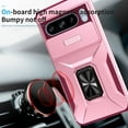 thumbnail image 5 of Allytech Rugged Case for Google Pixel 8 Pro, [Slide Camera Cover] [360° Rotating Kickstand] [Military Protection] Non-Slip Anti-Fall Anti-Scratch Shockproof Heavy Duty Case - Pink, 5 of 8