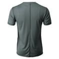 thumbnail image 4 of H2H Mens Cool Dry Compression Short Sleeve T-Shirts GRAY US 2XL/Asia 3XL (CMTTS264), 4 of 6