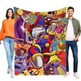 thumbnail image 1 of The Amazing Digital Circus anti-pilling, suave, ligera, esponjosa y acogedora de lujo para hogar y cocina – Perfecta para niños y adultos,120X180cm, 1 of 6