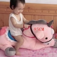 thumbnail image 5 of Juguete de peluche de unicornio para niños, almohada de tela de 50-130CM de tamaño gigante, Animal de peluche, caballo, muñeca de alta calidad, regalo de cumpleaños 50-1, 5 of 5