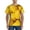Ripe Yellow Lemon, variant on Sunflower Cow Print Men's Dry Fit Mesh Athletic Shirts Moisture Wicking Tennis T-Shirt Tops