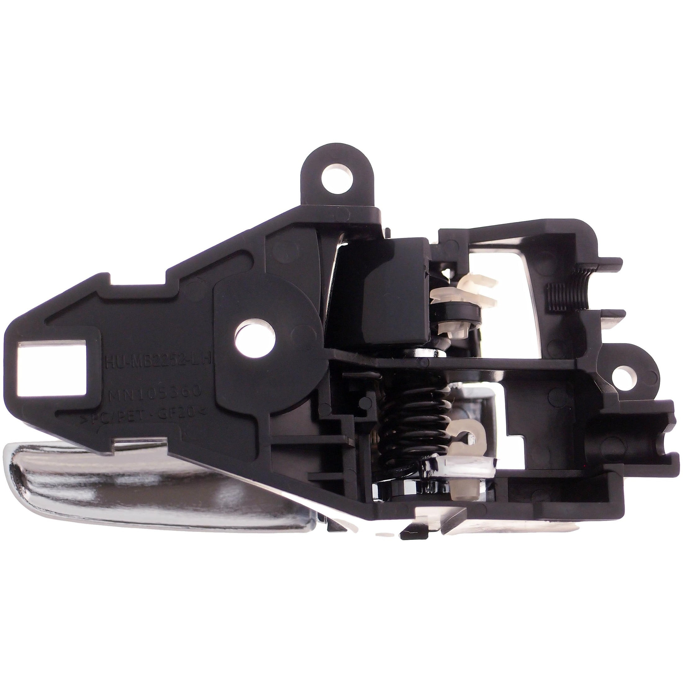 Dorman 83689 Interior Door Handle for Specific Mitsubishi Models, Chrome Lever; Black Knob
