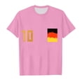 thumbnail image 4 of LUOGENLI Summer Tops for Girls 10-12 Trendy 2024 Children's European Cup Fashion Team Printed Short Sleeve Round Neck Top T Shirt0 T Shirts for Girls 12-14 Tops for Girls 10-12 Not Cropped 8-9 Years, 4 of 4