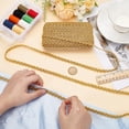 thumbnail image 3 of 21.8 Yards Gold S Wave Gimp Braid Trim Metallic Edge Trim 0.4inch Polyester Decorative Braid Trim Handcraft Lace Ribbon for Gift Jewelry Making Costume DIY Crafts Decoration diy, 3 of 9