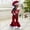 Red-c, variant on KIds Girl Santa Outfit Long Sleeve Tops Flare Pants Outfit with Hat 3PCS Sets Christmas Baby Clothes Dress Up Clothes 3-4 Years