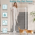 thumbnail image 2 of 55" Extra Tall Pet Gate for Cat/Dog, 32.68"-38.19" Wide, 1.18" Ultra Narrow Spacing Dog Gate, No Drilling Pressure Mounted Cat Fence Safety Gate for Stairs, Doorways, Hallways,, 2 of 9