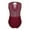 Burgundy, variant on DPOIS Kids Girls Sleeveless Ballet Leotard Mesh Splice Cutout Back Gymnastics Bodysuit