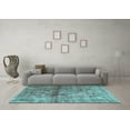 thumbnail image 3 of Ahgly Company Indoor Rectangle Persian Light Blue Traditional Area Rugs, 5' x 7', 3 of 4