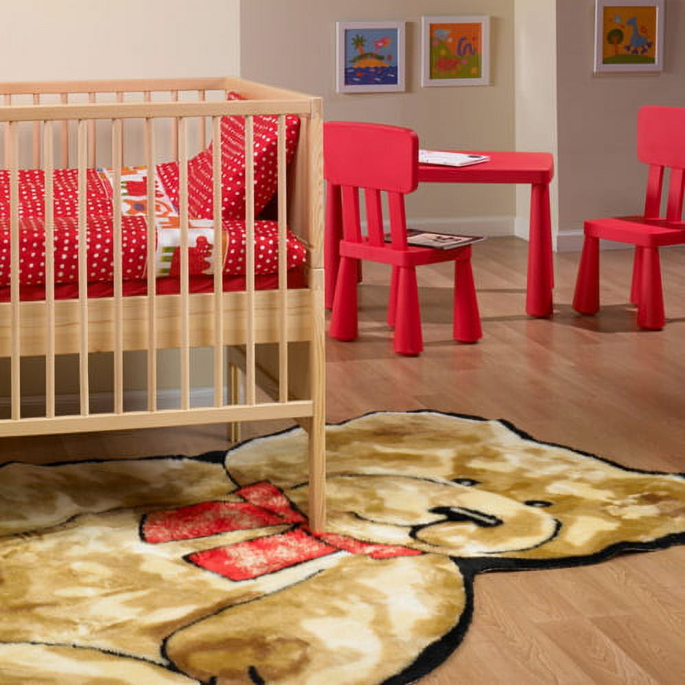 Faux Fur Teddy Bear Playmat - 3' x 5'