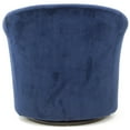 thumbnail image 5 of Fox Hill Trading Marlee 19"H Polyester Fabric Swivel Club Chair in Blue, 5 of 6