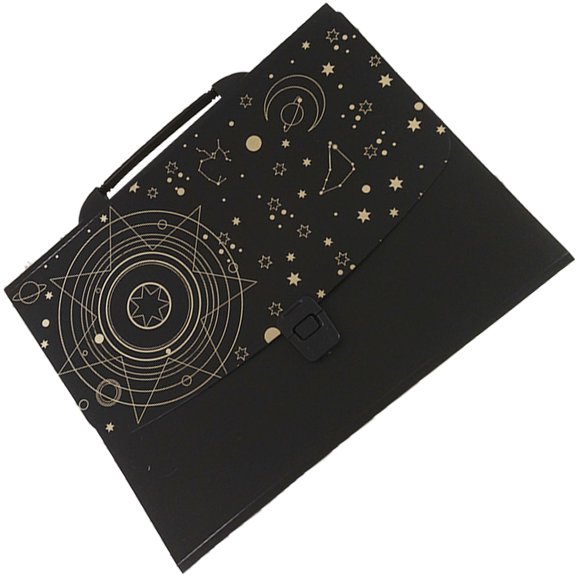 AURARMLET De Oficina Negro En Plástico Resistente Para Organizar Documentos Y Recibos