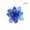 Blue, variant on 6PCS 4 Inch Christmas Glitter Poinsettia Artificial Flowers Picks with Stems Christmastree Ornaments for Christmas Tree Xmas Wedding Party Wreath Decor