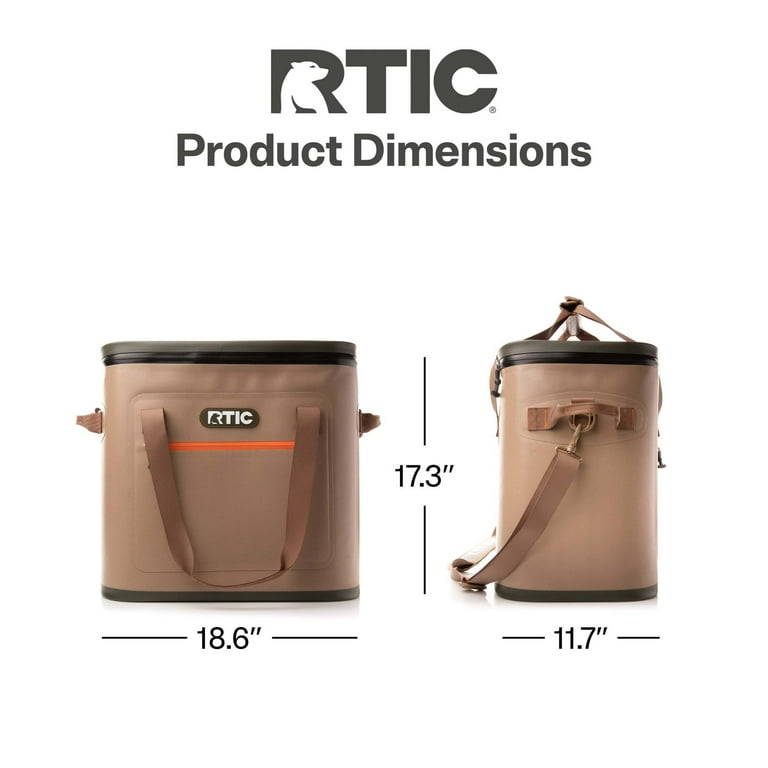  Peak - 【新品】RTIC SOFT PAK 40 ソフトクーラーボックス タン ブラウン RTIC 40 Can Soft Pack Cooler, Leakproof, Waterproof Zipper
