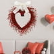 thumbnail image 4 of Corona de corazón para San Valentín, artificial, romántica, para colgar en la pared, 17 pulgadas, regalo Rojo, 4 of 7
