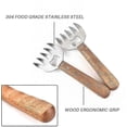 thumbnail image 4 of Meat Claws Meat remover,2 Pieces BBQ Pulled Pork Meat Shredder Bear Claws Stainless Steel Meat Handler,Pulled Pork & Meat Claws Meat Shredder Forks an, 4 of 5