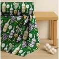 thumbnail image 4 of Soimoi Cotton Poplin Fabric Grapes,Wine Glass & Bottle Print Fabric by the Yard 56 Inch Wide, 4 of 7
