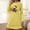 Yellow, variant on FDGIU Women's Christmas Nightgown Long Sleeve - Cute Graphic Print Loose Crewneck T-Shirt Dress, Holiday Sleepwear & House Coat