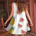thumbnail image 3 of Viikei Plus Size Dresses Women Fashion,New Women's Casual Loose V-neck Sleeveless Printed Short Dress Multicolor M, 3 of 5