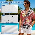 thumbnail image 5 of Jeiento Polynesia Couple Matching Outfits Plumeria Dress for Women Shirt for Men Summer Shirts Hawaiian Dress for Women Plus Size, Red, 5 of 6