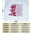 thumbnail image 3 of Loyola University New Orleans Logo Fleece Blanket, Very Soft Microfiber Flannel Blanket for Couch Warm and Cozy for All Seasons, 3 of 6