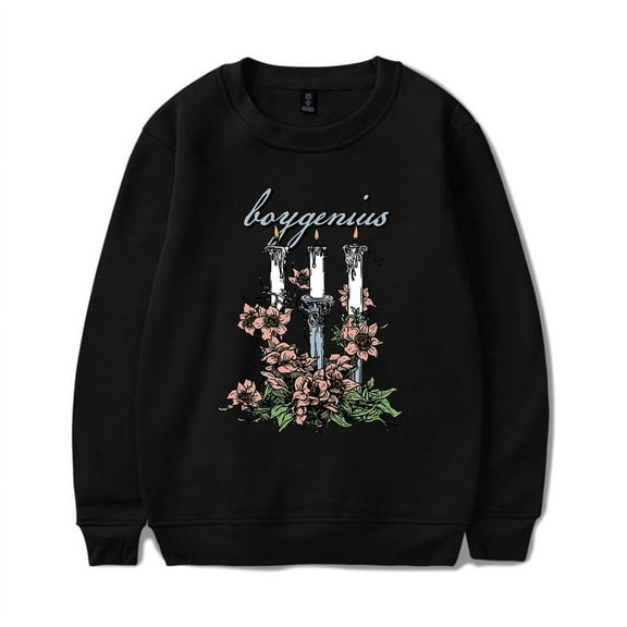 Boygenius Hoodies Boy genius Tour Merch Sweatshirts Candle Hoodie Pullover Long Sleeve Men Women