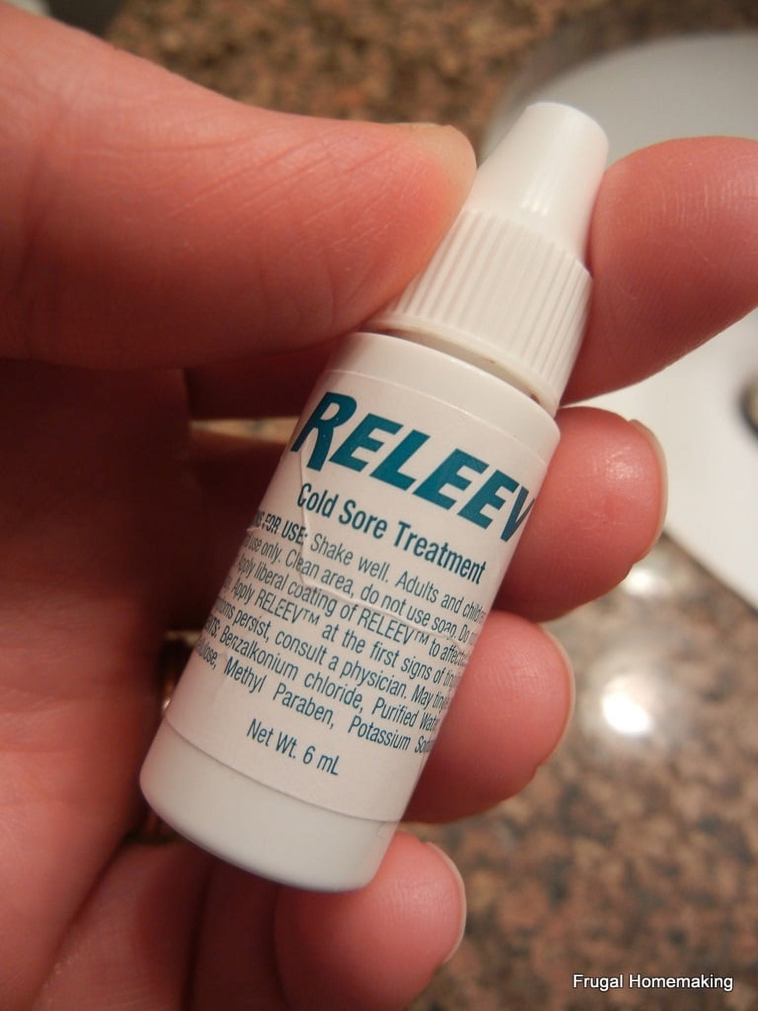 Releev 1 Day Cold Sore Symptom Treatment, Soothing, 0.20 oz, 6 ml