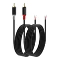 thumbnail image 1 of Adaptador de cable RCA a altavoz RULGOI de 16.4 pies y 20 AWG para amplificador, 1 of 7
