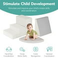 thumbnail image 5 of Best Choice Products 4-Piece Kids Climb & Crawl Soft Foam Block Playset Structures for Child Development - Neutral, 5 of 7