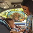 thumbnail image 2 of Jeiento Highland Cow Car Window Shades for Baby Sunflower 2 Pack Car Side Window Sun Shade Sun Glare and UV Rays Protection for Kids Interior Auto Accessories Decor, 2 of 7