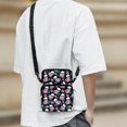 thumbnail image 3 of Eheartsgir Crossbody Bags for Running, Zipper Lightweight Shoulder Bag for Women Skull Tropical Floral Print Crossbody Coin Case, 3 of 7