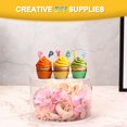thumbnail image 4 of Unique Bargains Acrylic Cake Stand, 1Set Clear Cake Riser Cake Tier, Cake Display Stand for Wedding Birthday Party 10x4 Inch, 6x4 Inch, 4 of 5
