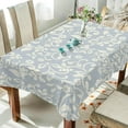 thumbnail image 4 of 60"x90" Floral Pattern Tablecloth, Waterproof Washable Polyester Square Table Cover Durable Tablecloth for Kitchen Dining Table Party Decor, 4 of 7