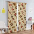 thumbnail image 2 of Goory 2PCS Rideaux de Luxe Décor de la Maison Longs Rideaux de Noël Rod Poche Fenêtre Rideaux Traitements Chambre Style-C W: 33 "x H: 83", 2 of 6