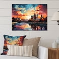 thumbnail image 2 of Designart "Moscow Popart Colorful City painting I" Moscow Metal Art Living Room, 2 of 5