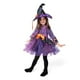 thumbnail image 3 of Disfraz de bruja de Spooktacular Creations, naranja y morado, para niña de 5 a 7 años, 3 of 8