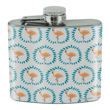 

Flamingos and Leaves Stainless Steel 5oz Hip Drink Kidney Flask