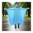 thumbnail image 2 of Raincoat for Boys Light Waterproof Girls Rain Jacket Reusable Rain Ponchos with Hood Travel Outdoor 5-10 Years, 2 of 4