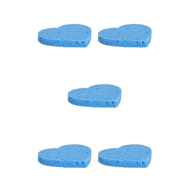 Vogacara Paquete de 10 esponjas limpiadoras de la piel esponjas faciales esponjas limpiadoras faciales técnicas reales esponja removedor Azul 5piezas