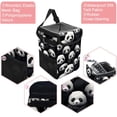 thumbnail image 2 of Panda Foldable Car Trash Can with Lid, Leak-proof, Hanging Storage Bag - Car Trash Bin, Trash Can for Car, Car Garbage Can, 2 of 6