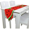thumbnail image 3 of Coolnut Rectangle Cloth Table Runner, Beautiful Watermelon Pattern Table Cover 13"x90"for Wedding Birthday Holiday, 3 of 5