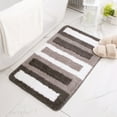 thumbnail image 4 of Soft Comfortable Bathroom Rug Bath Mat Modern Anti Slip Microfiber Fluffy Waterproof Bath Mat Polyester Carpet,A,Plush, 4 of 9