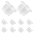 thumbnail image 2 of FELTECHELECTR 100 recipientes de plástico desechables de 140 ml, vasos transparentes con tapa para mousses, salsas, gelatinas y yogures., 2 of 6