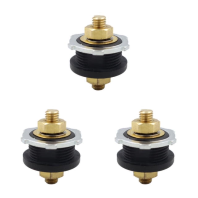Conector de alimentación positivo Speravity de Caucho para Auto RV Boat Negro