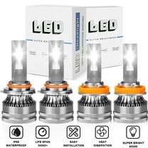 For 07-13 Chevy Silverado 1500/2500/3500 Led Headlights Lamps Bulbs Replacement